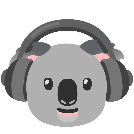 Jake wearing headphones listening to music